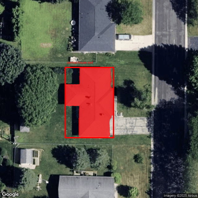 Segmented Roof from Satellite Image